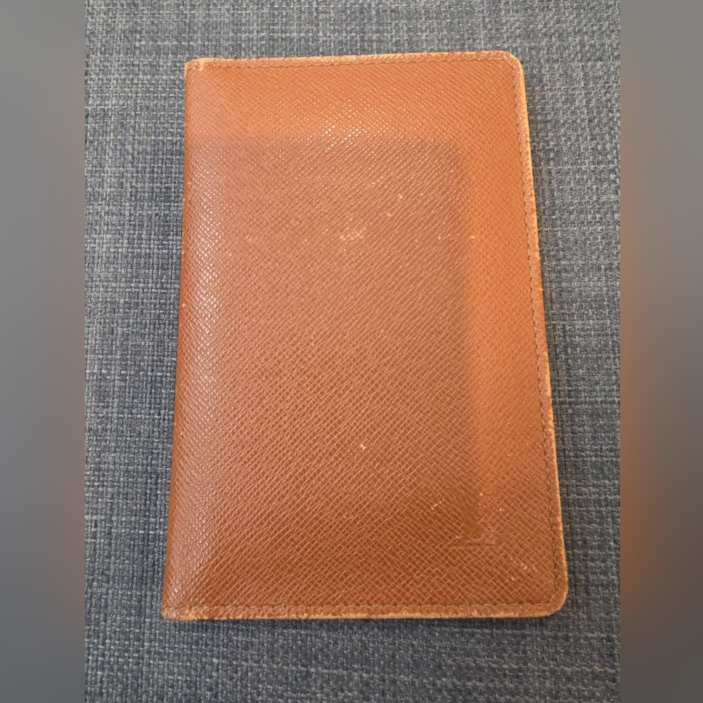 Louis Vouton Brown ID Card Or  Passport Holder
